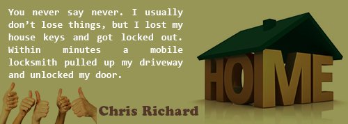 Stafford Locksmith testmonials